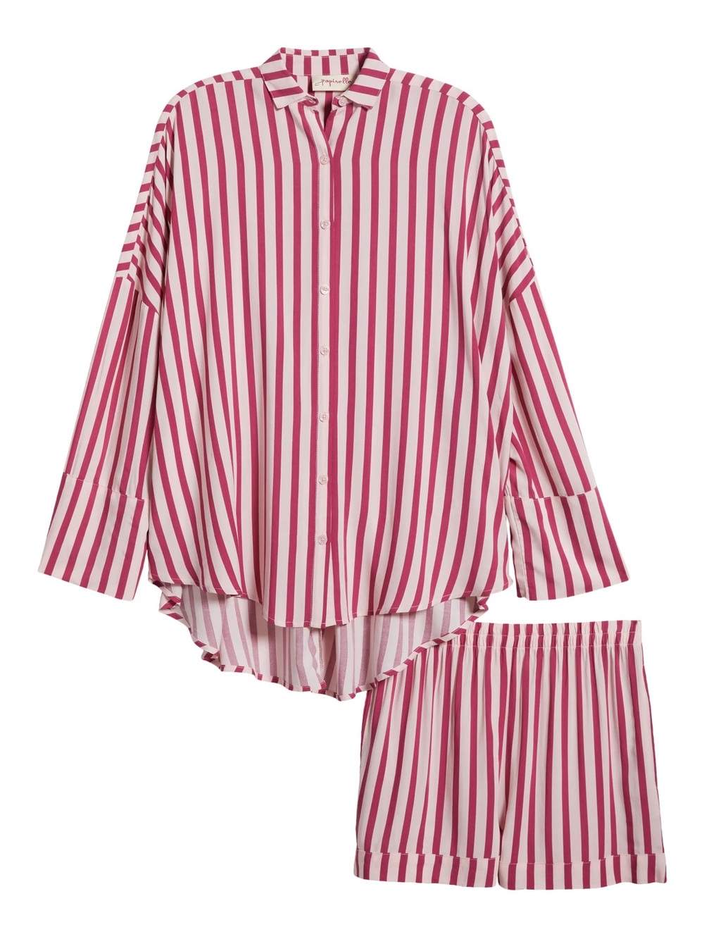 Papinelle Anniversary Stripe
Long Sleeve Top Pajamas SZ M